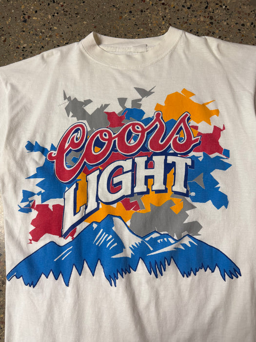 Vintage Coors Light Beer Tee White | Vitnage Clothing Store Canada