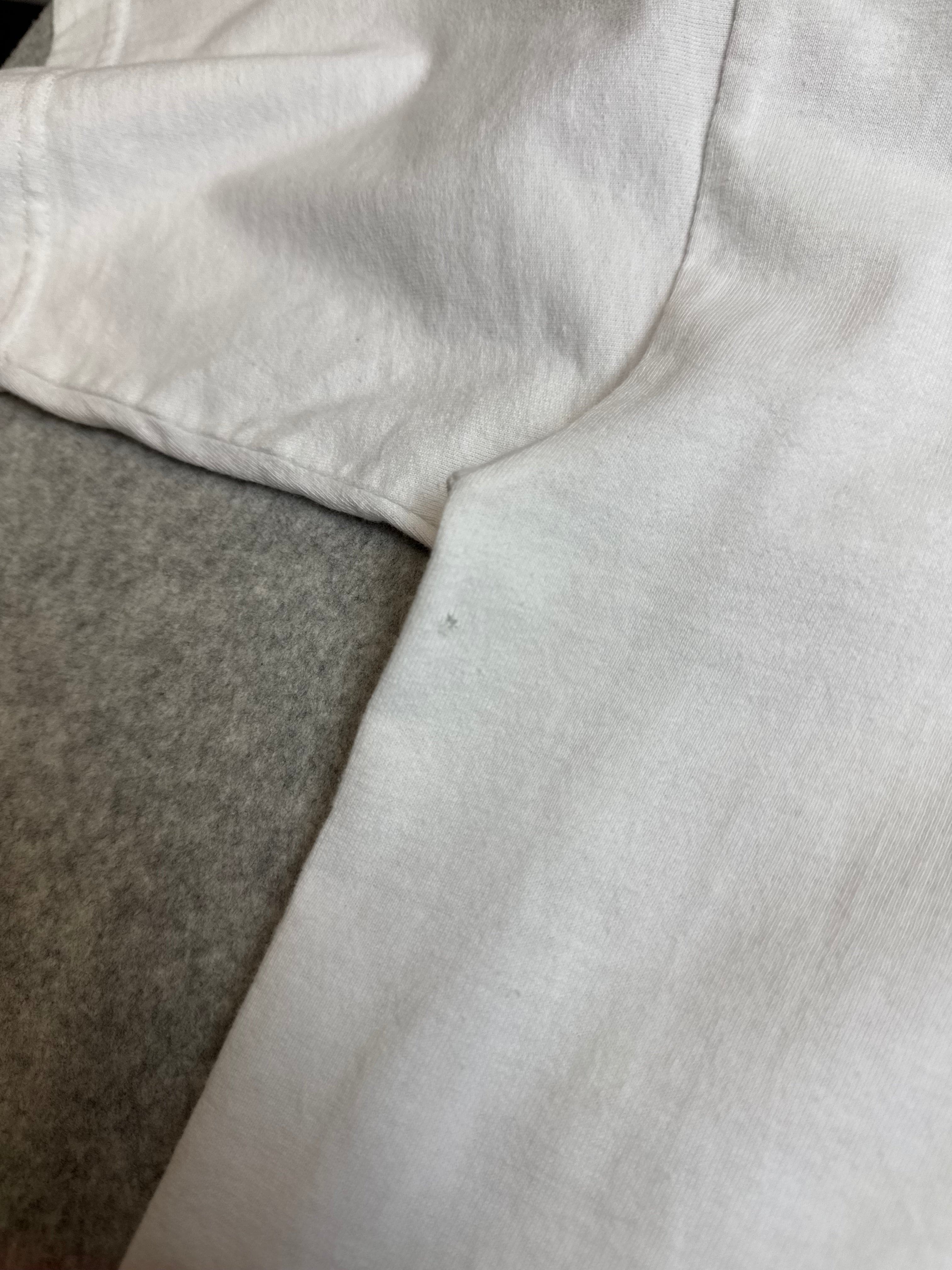 Vintage Chrome Hearts Cross Stamp Pocket Tee White