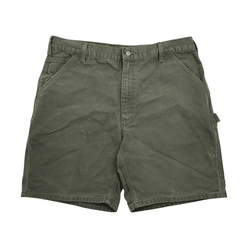 (38) Vintage Carhartt Carpenter Shorts Green | Vintage Clothing Store Canada