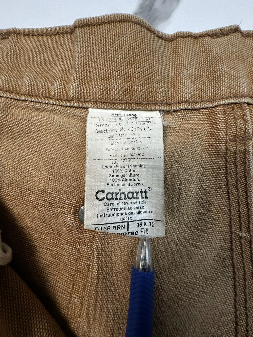 Carhartt Double-Knee Carpenter Pants Beige
