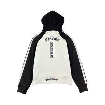 Women’s Chrome Hearts Vintage Track Stripe Embroidered Hoodie Black