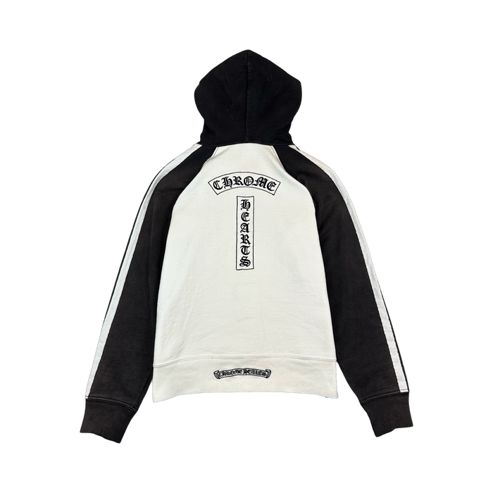 Women’s Chrome Hearts Vintage Track Stripe Embroidered Hoodie Black | Vitnage Clothing Store Canada
