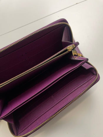 Louis Vuitton Empreinte Zippy Wallet Purple (USED)