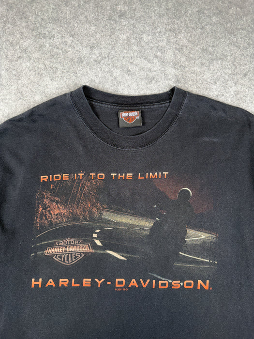 Vintage Harley Davidson Ride It To The Limit Tee Black | Vitnage Clothing Store Canada