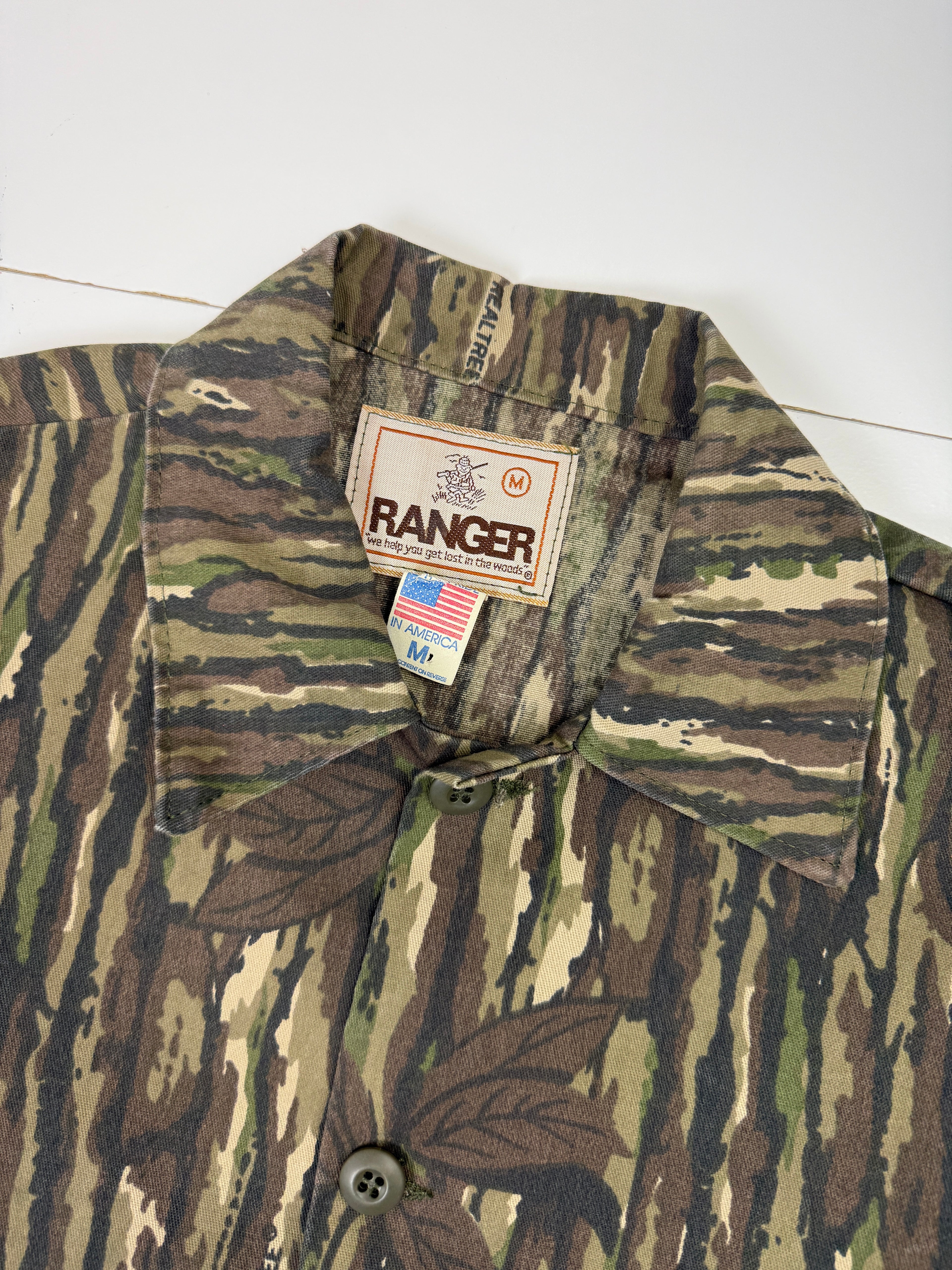 Vintage Ranger Realtree Leaf Camo Canvas Overshirt