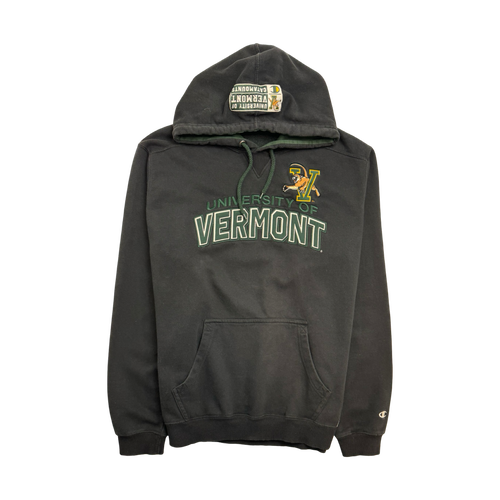 (L) University Of Vermont Hoodie Black | Vintage Clothing Store Canada