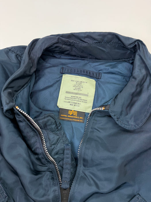 Vintage Alpha Industries Bomber Jacket Blue | Vitnage Clothing Store Canada