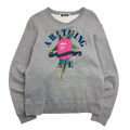 BAPE Sta Embroidered College Logo Crewneck Grey (USED)