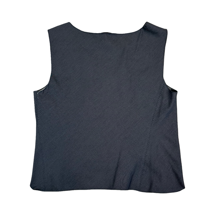 Women’s Prada Vintage Polyester Blouse Blue | Vitnage Clothing Store Canada
