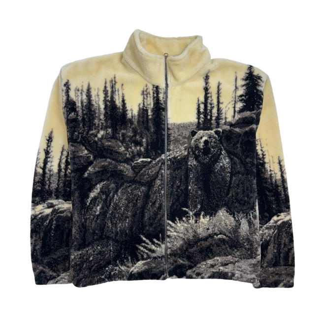 Vintage 90s Outback Nature Fleece Zip-Up