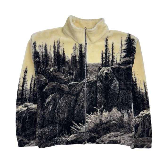 Vintage 90s Outback Nature Fleece Zip-Up | Vitnage Clothing Store Canada