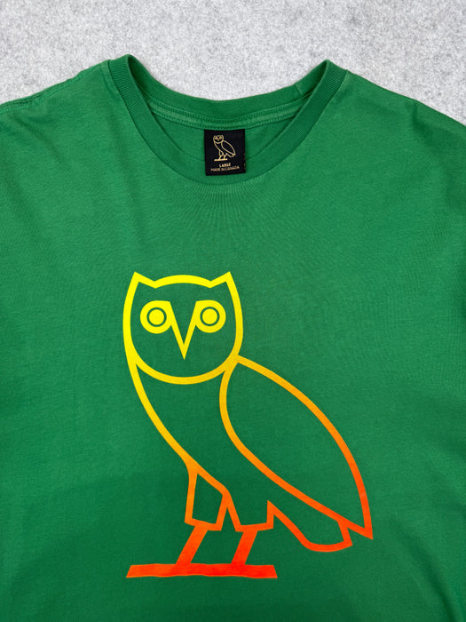 OVO Big Owl Tee Green (USED) | Vitnage Clothing Store Canada