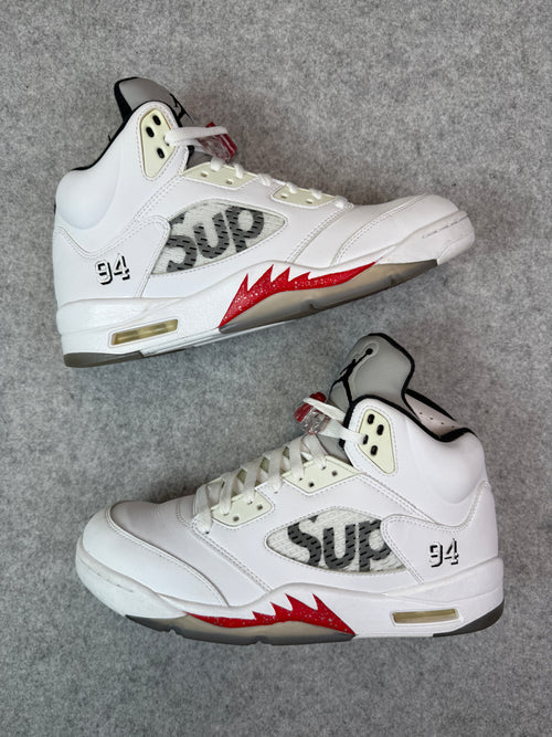 Air Jordan 5 Retro Supreme White (USED) | Vintage Clothing Store Canada