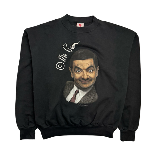 (L) Vintage '97 Mr.Bean Sweatshirt Black | Vintage Clothing Store Canada