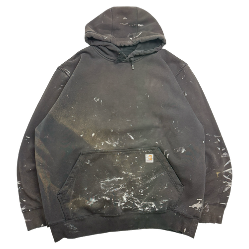 Carhartt Painted Pullover Hoodie Black | Vintage Clothing Store Canada
