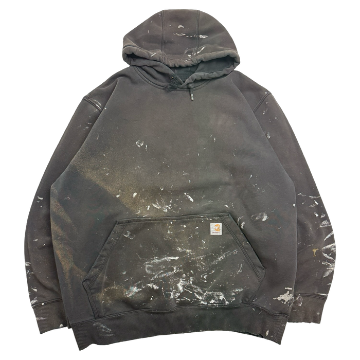 Carhartt Painted Pullover Hoodie Black | Vitnage Clothing Store Canada