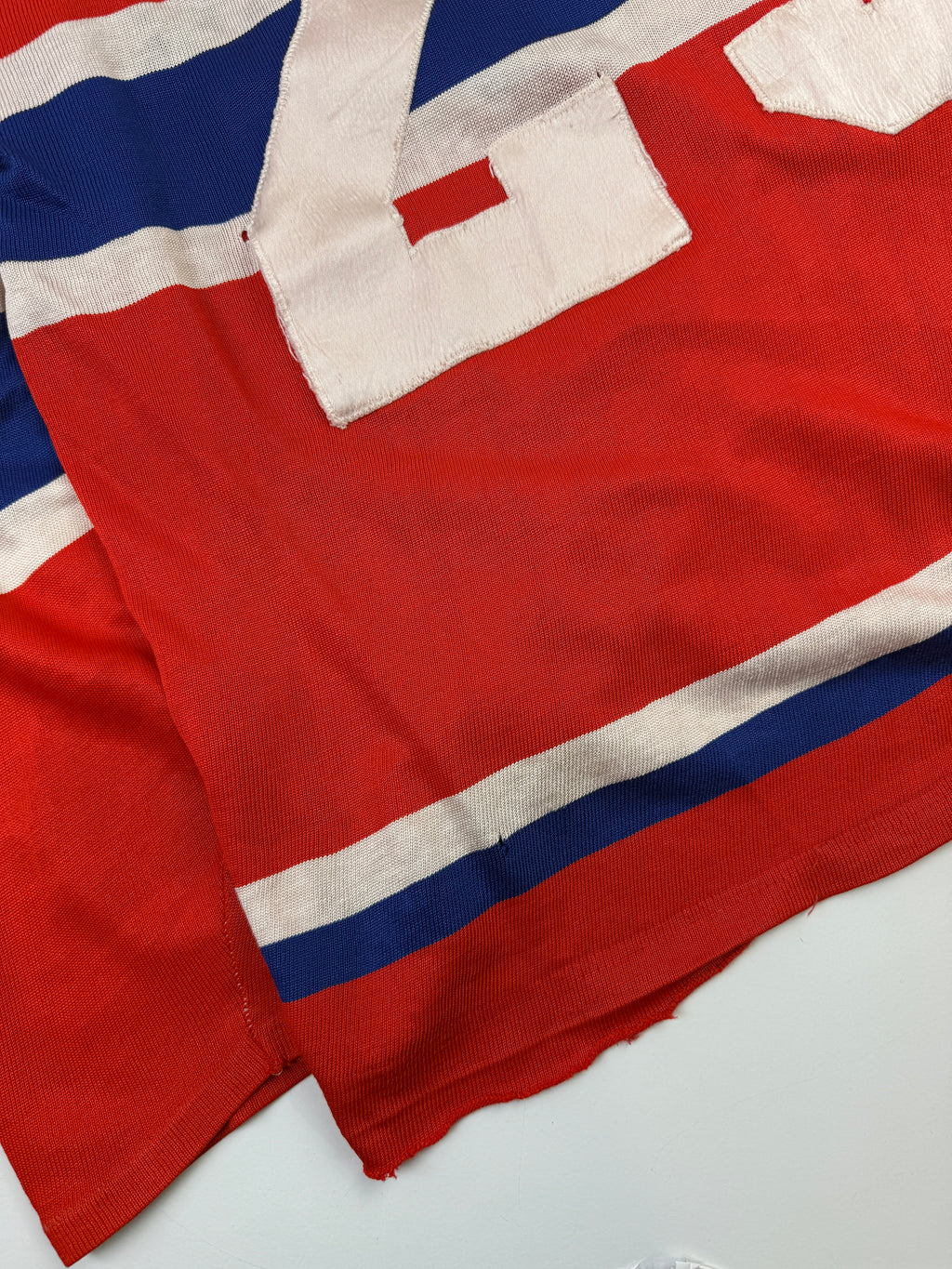 Vintage Distressed Montreal Canadiens Hockey Jersey
