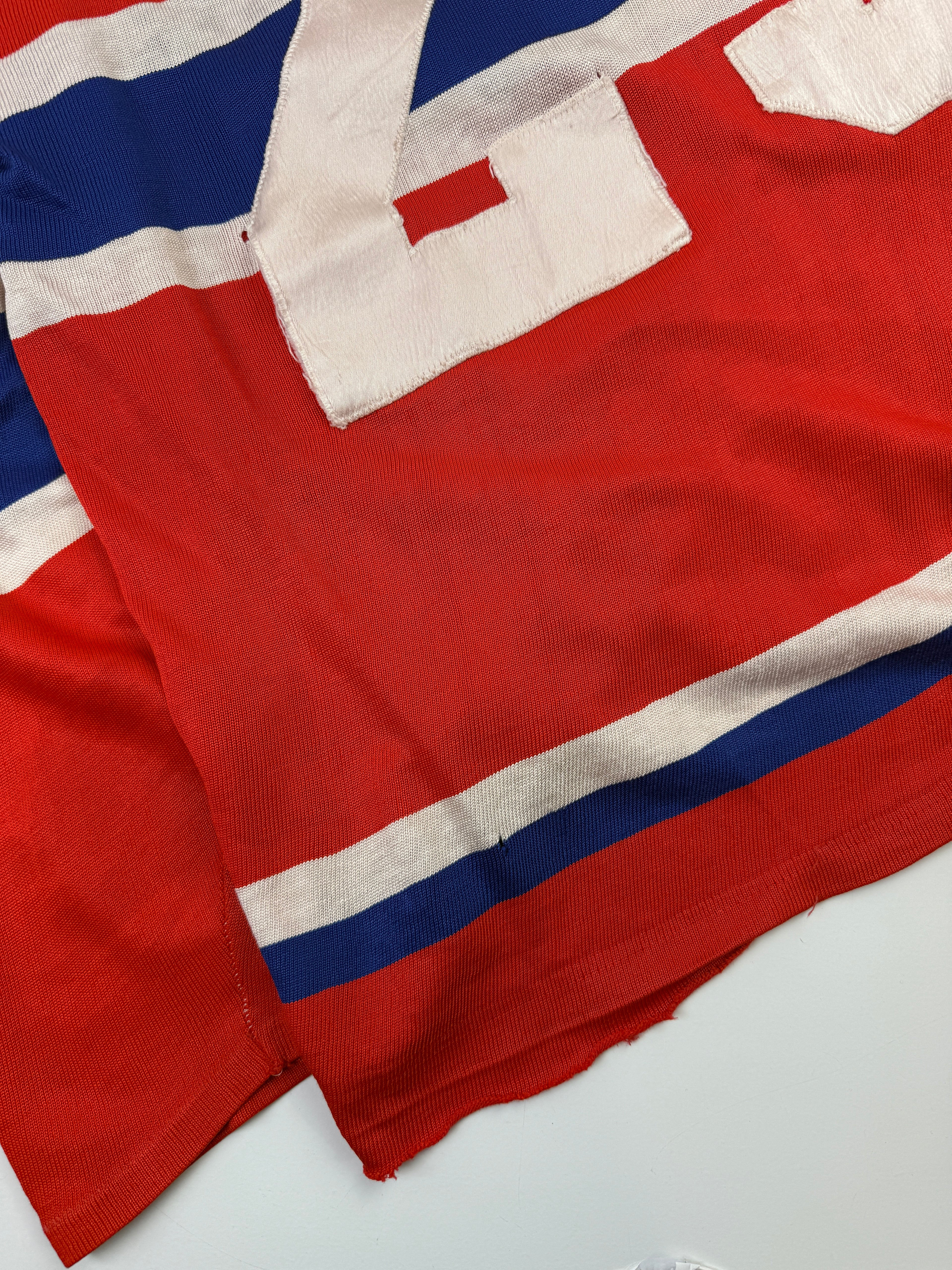 Vintage Distressed Montreal Canadiens Hockey Jersey