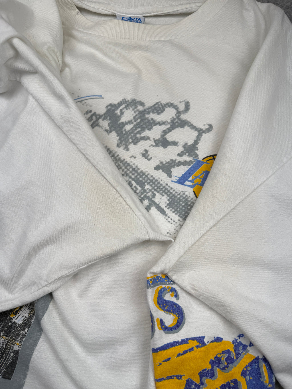 Vintage Salem Showtime Lakers Tee White