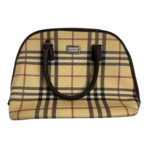 Burberry Nova Check Canvas Top Handle Bag | Vintage Clothing Store Canada