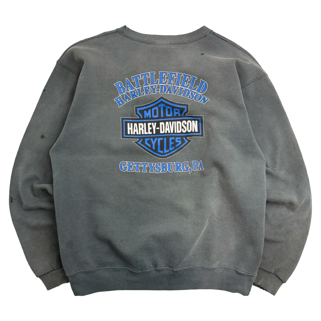 Vintage 2001 Harley Davidson Gettysburg Sweatshirt Black
