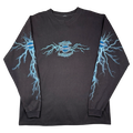 Vintage Harley Davidson Lightning Sleeve L/S Tee Black/Blue