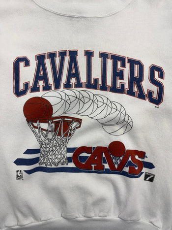 Vintage 90s NBA Cleveland Cavaliers Sweatshirt White