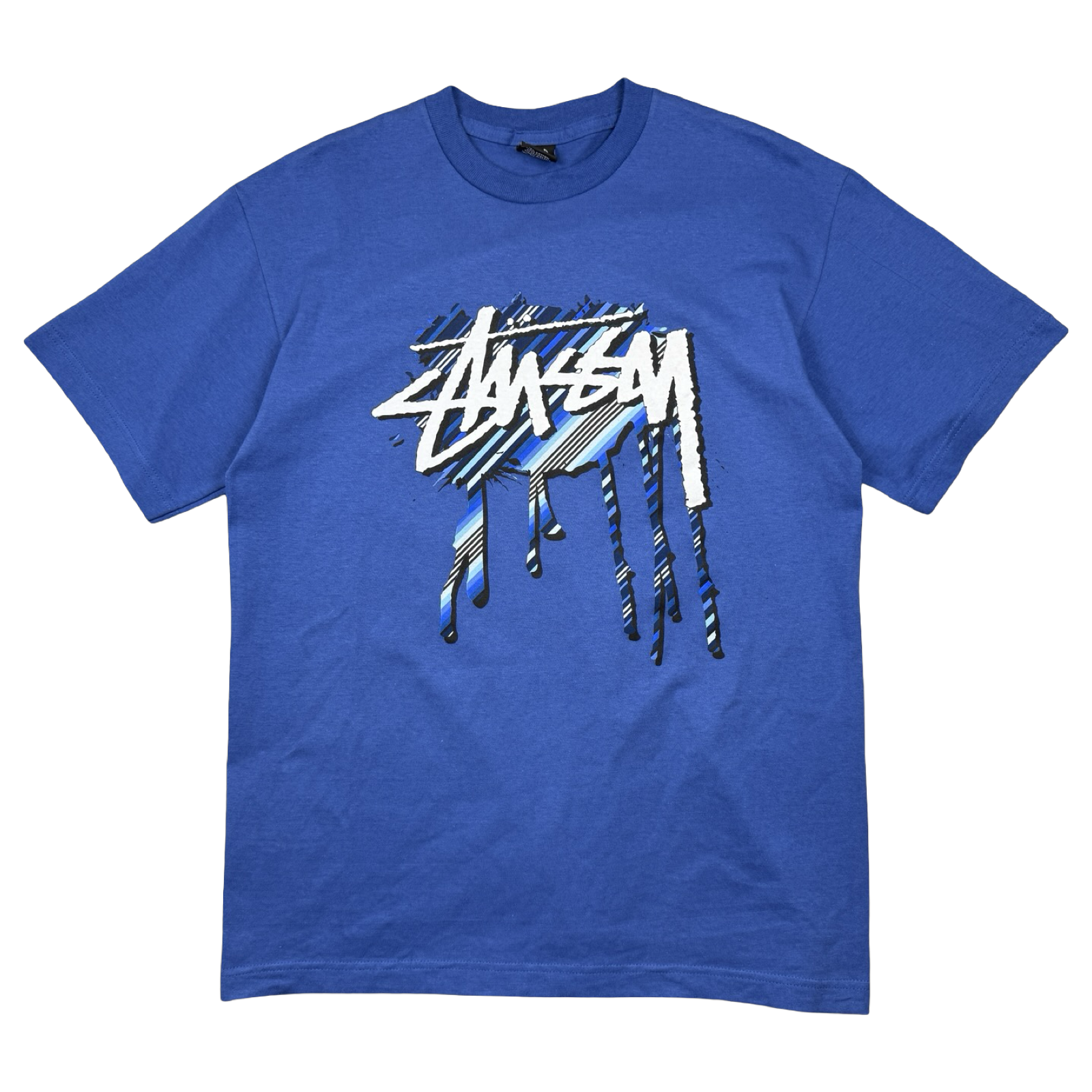 Vintage Stussy Drip Tee Blue