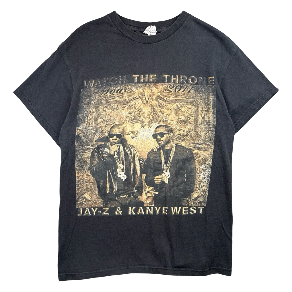 Kanye West Jay Z Watch The Throne Tour Tee Black