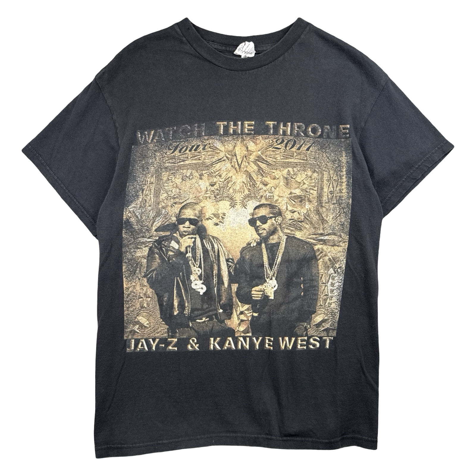 Kanye West Jay Z Watch The Throne Tour Tee Black