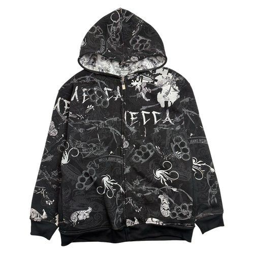 2000s Mecca Full Zip Reversible Hoodie | Vintage Clothing Store Canada