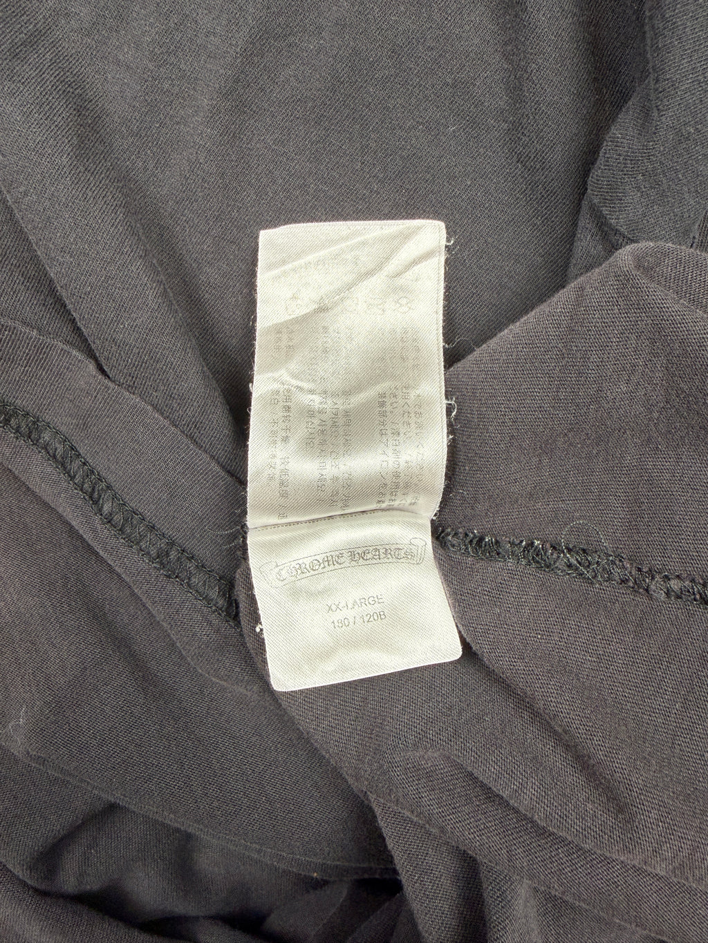Chrome Hearts Neck Script Pocket Tee Black