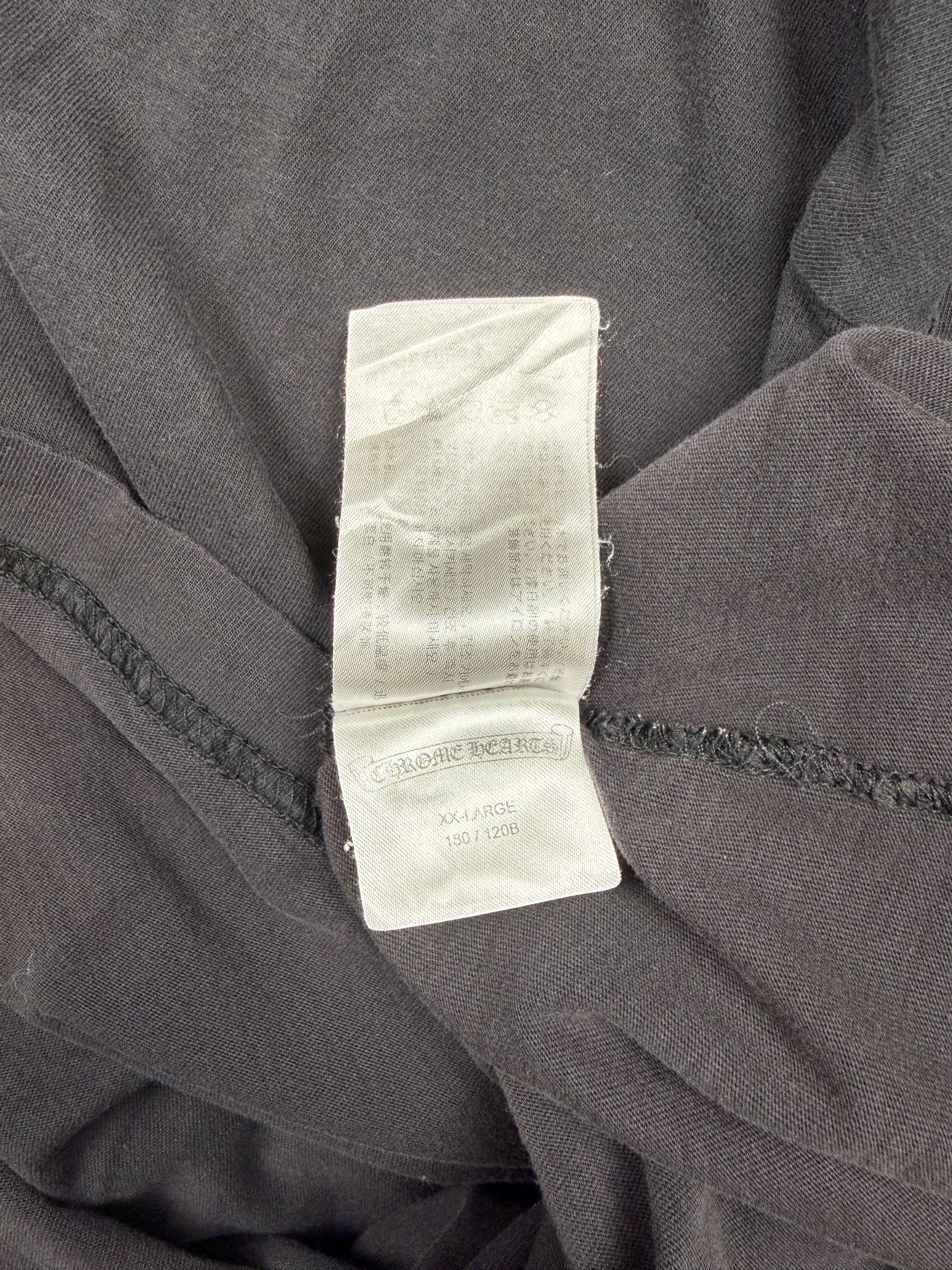 Chrome Hearts Neck Script Pocket Tee Black