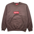 Supreme Box Logo Crewneck Brown (USED)