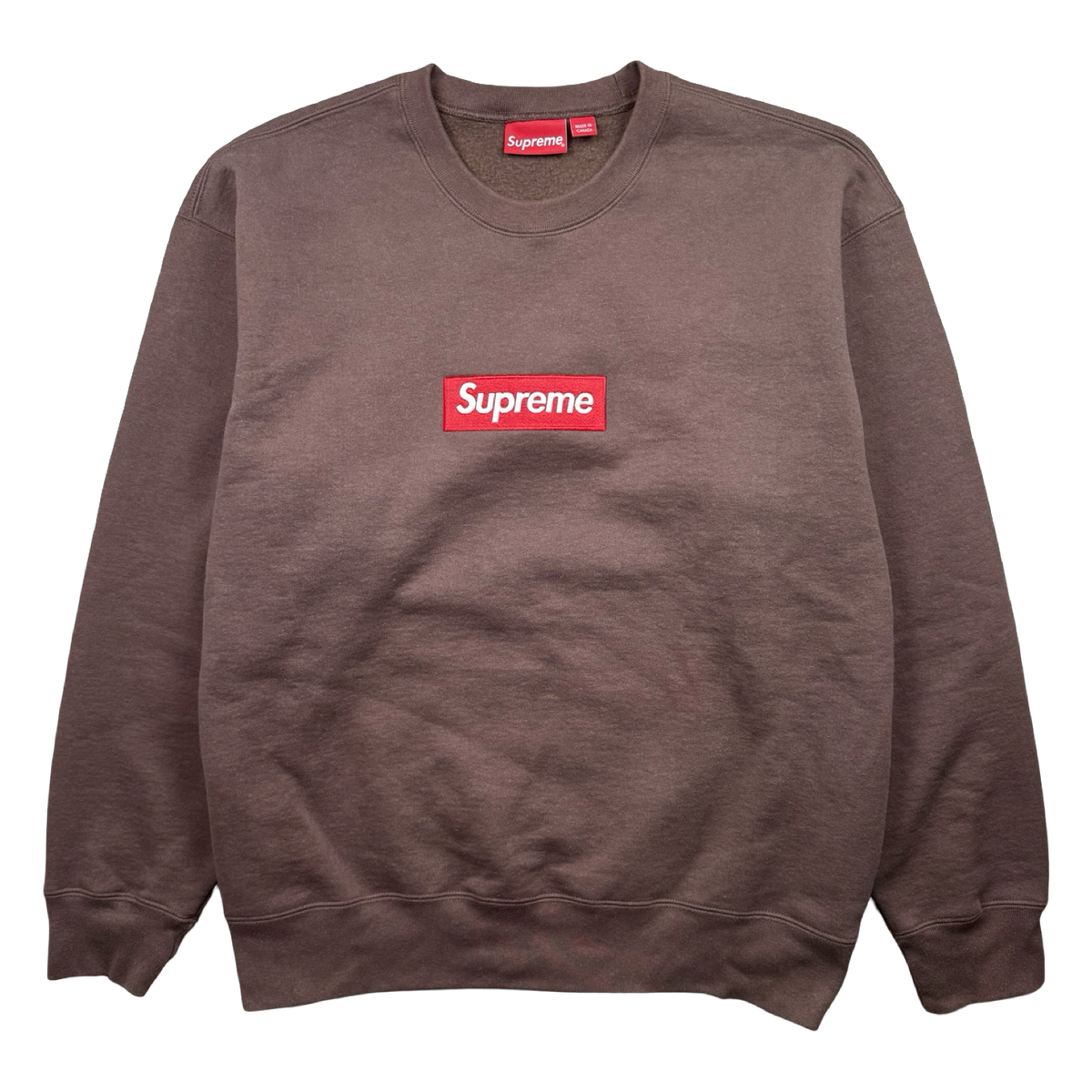 Supreme Box Logo Crewneck Brown (USED)