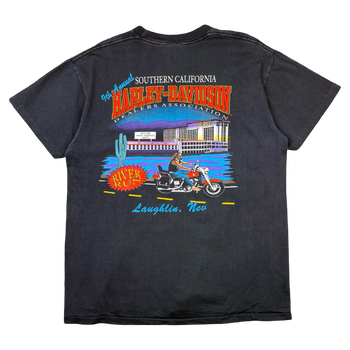 Vintage Harley Davidson 9th Annual River Run Tee Black