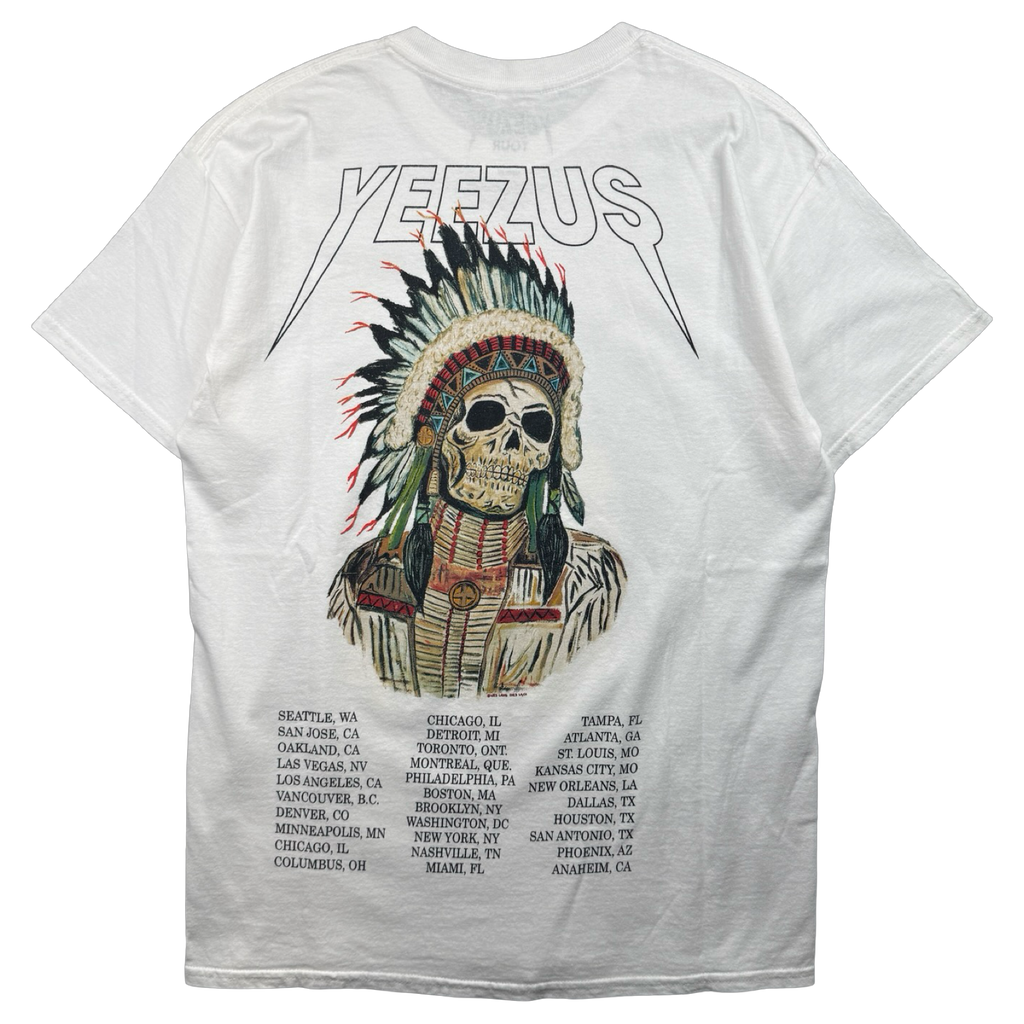 Kanye West Yeezus Chief Skull Tour Tee White