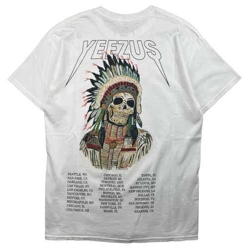 Kanye West Yeezus Chief Skull Tour Tee White