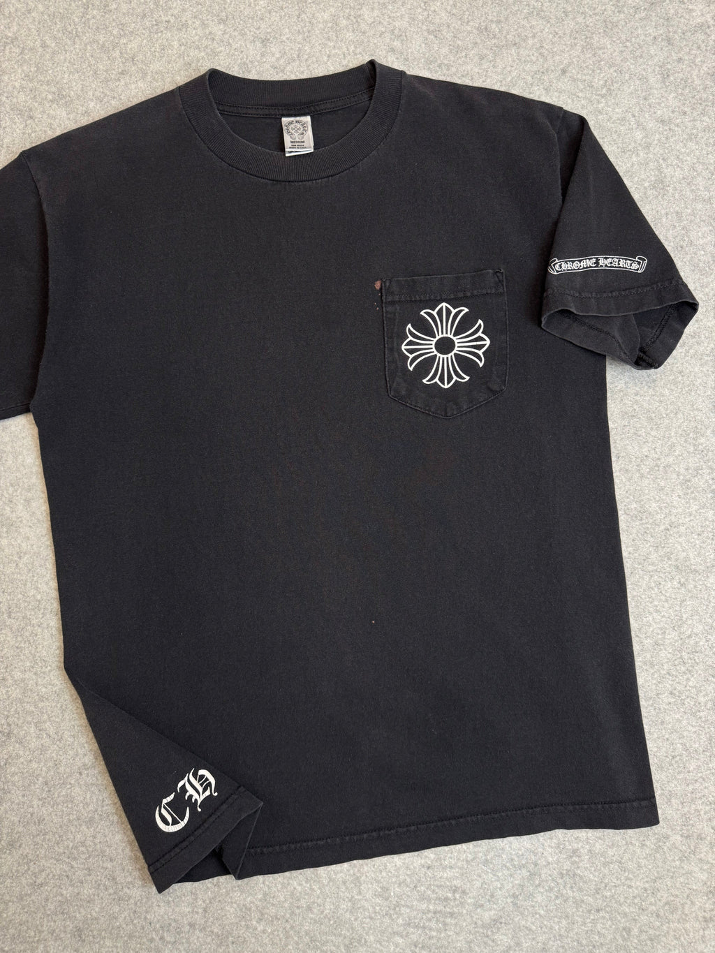 Vintage Chrome Hearts Malibu Big Cross Tee Black