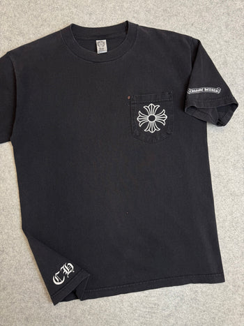 Vintage Chrome Hearts Malibu Big Cross Tee Black