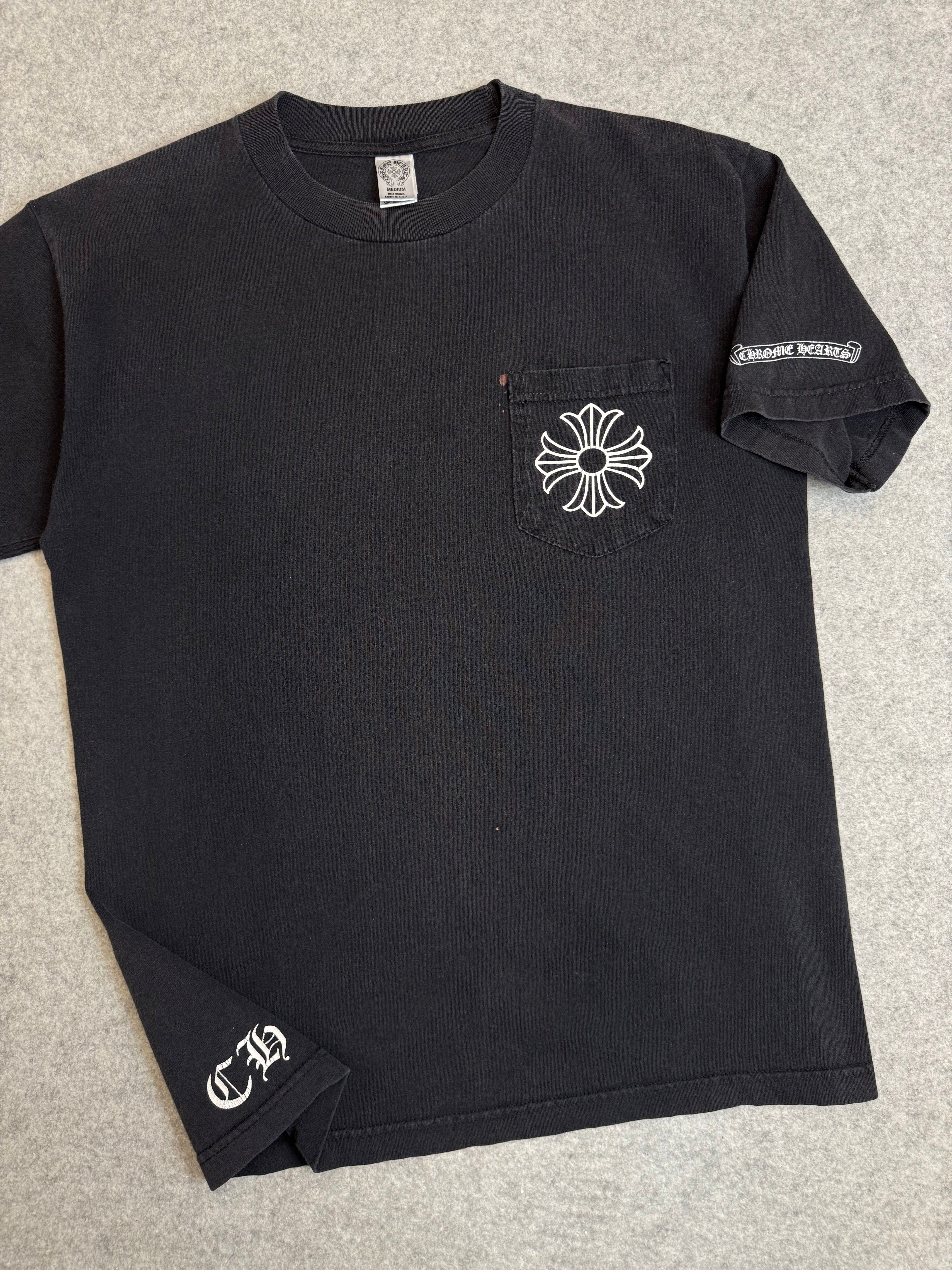 Vintage Chrome Hearts Malibu Big Cross Tee Black