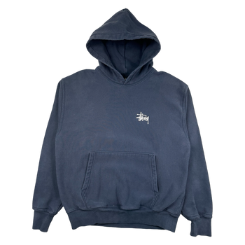Stussy Basic Logo Hoodie Navy (USED)