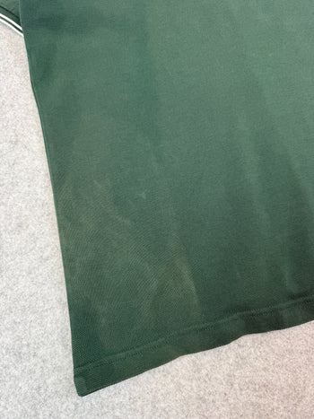 Moncler Striped Button-up Polo Shirt Green (USED)