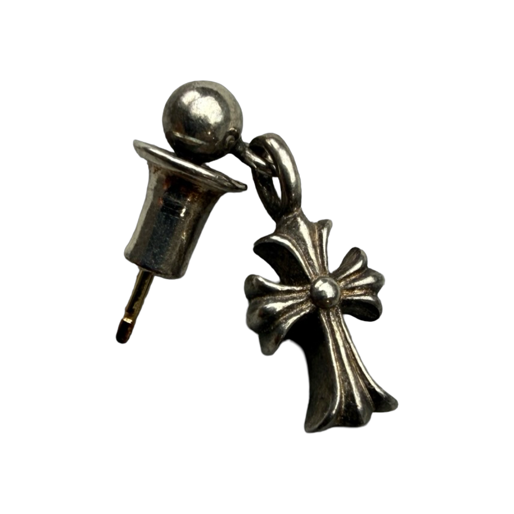 Chrome Hearts Baby Fat Cross Drop Earring