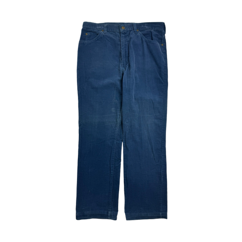 (32) Vintage Lee Corduroy Pants Blue | Vintage Clothing Store Canada