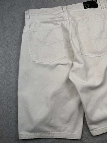 Vintage FUBU Baggy Shorts Off-White