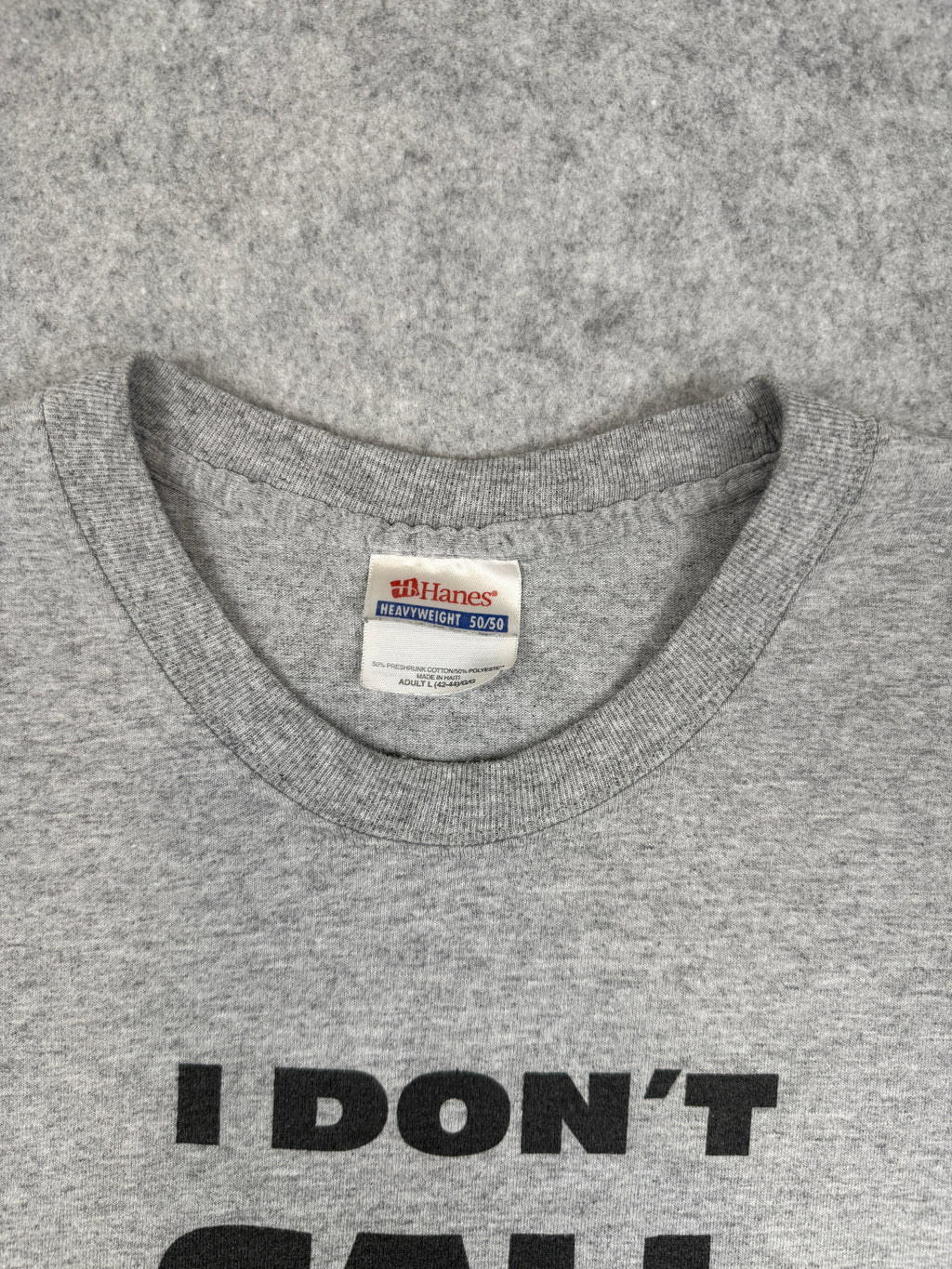 Vintage 2000’s ‘I Don't Call 911’ Tee Grey