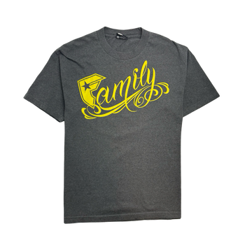 Vintage Y2k Family Tee Faded Charcoal