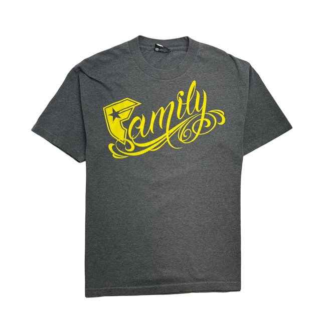 Vintage Y2k Family Tee Faded Charcoal