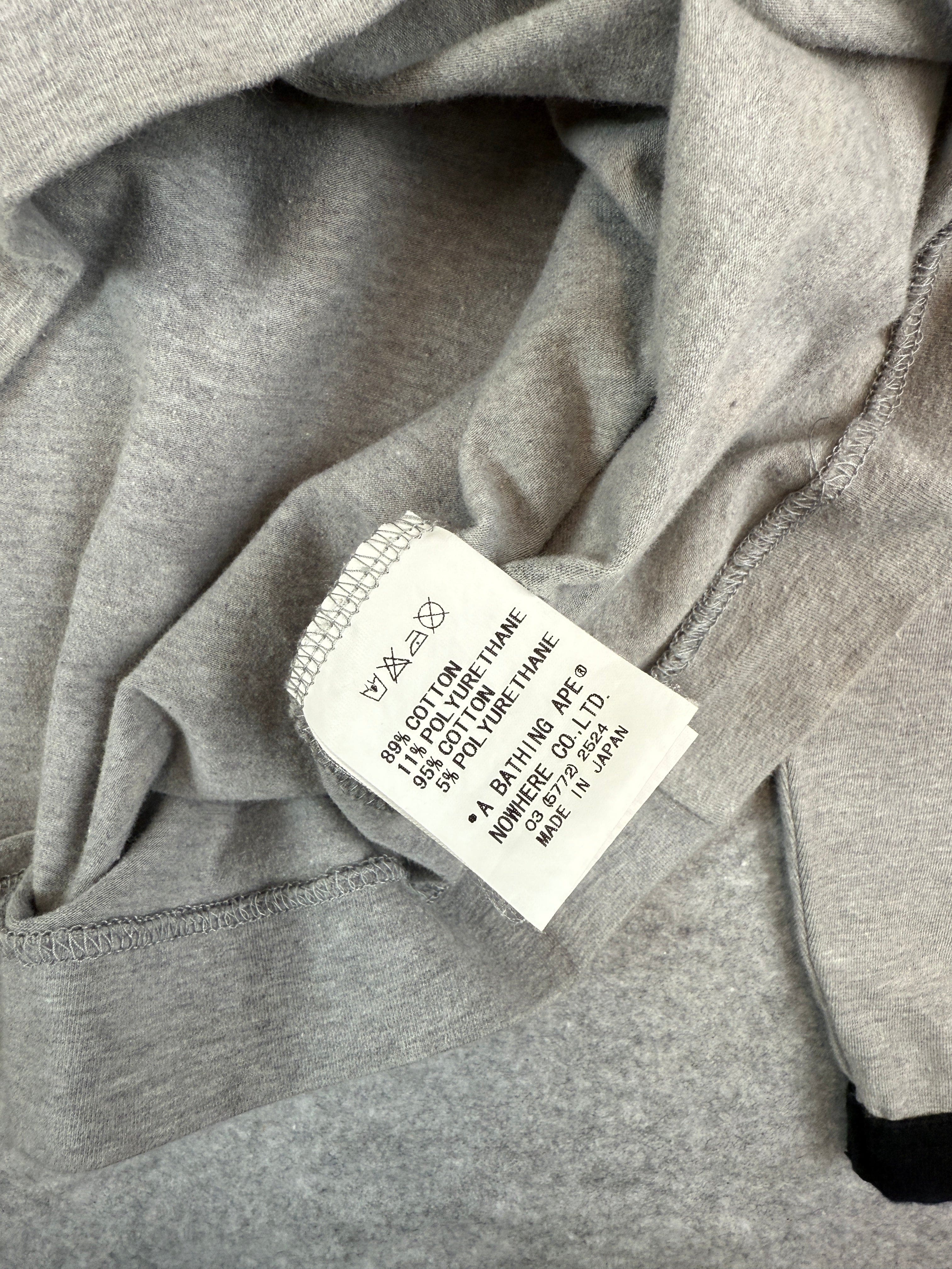 BAPE Logo L/S Tee Grey
